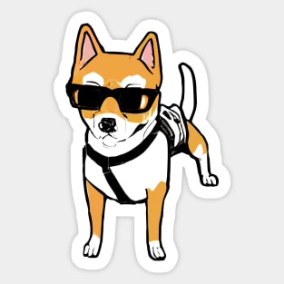 Cool Shiba Inu Sticker